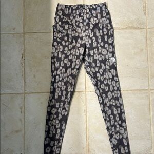 The North Face Kids' Black and Gray Patterned Leggings